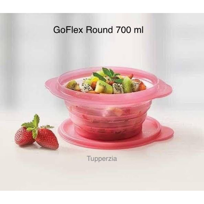 Go flex round 700 ml Tupperware bekal lipat