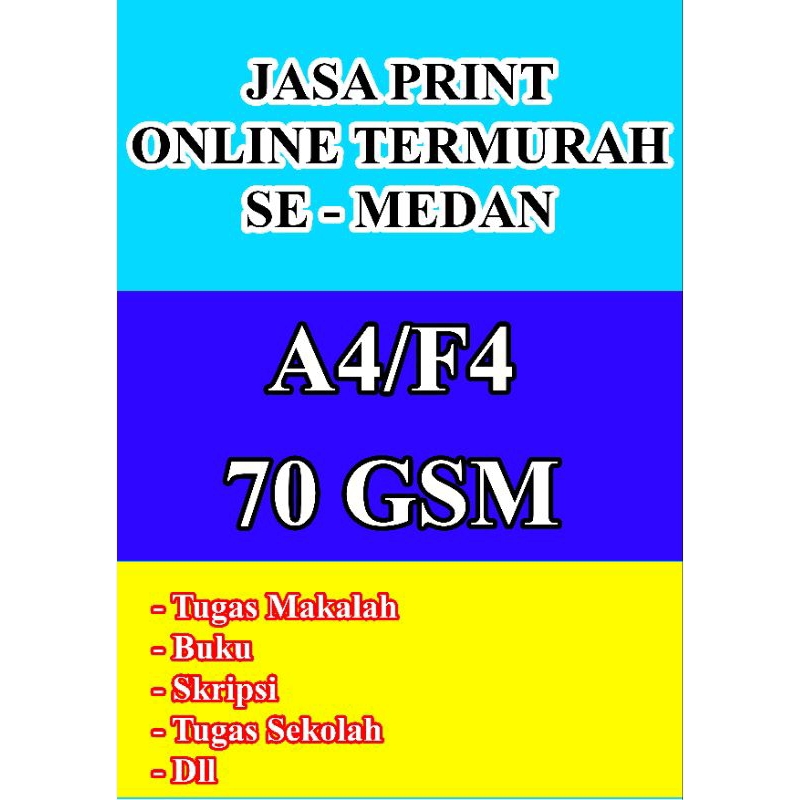 

JASA PRINT KERTAS A4 TERMURAH DI MEDAN