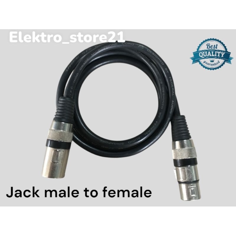 kabel jek jack xlr male to female jack canon male female