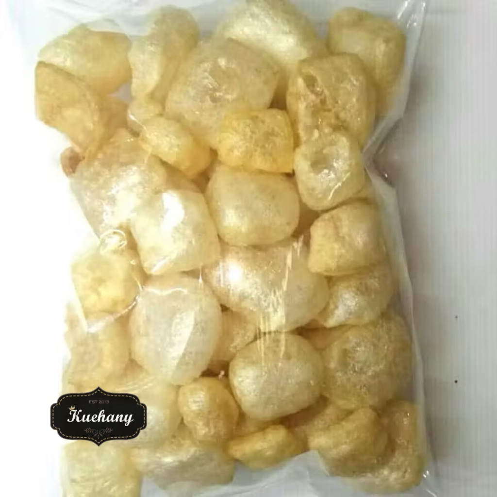 

KERUPUK KULIT 100 GR / KERUPUK JANGEK / RAMBAK ASLI KULIT SAPI / HALAL