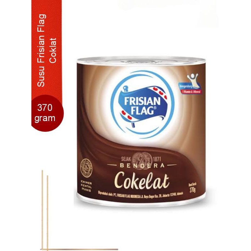 

Susu Kaleng Frisian Flag Coklat 370 gram Susu Kaleng Bendera Cokelat Susu Kental Manis Coklat