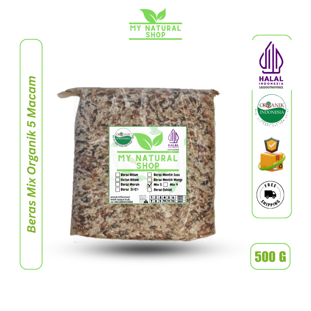 

Beras Mix Organik 5 Macam 500gr