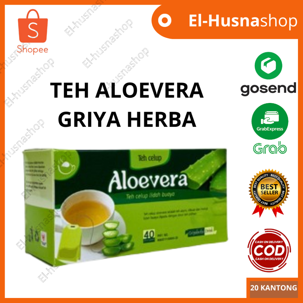 

Teh Celup Alovera Asli Griya Herba Minuman Herbal Isi 20 Kantong