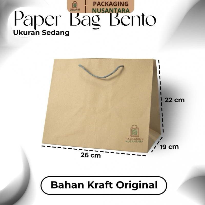 

Paperbag Bento Premium [26x19x22]cm