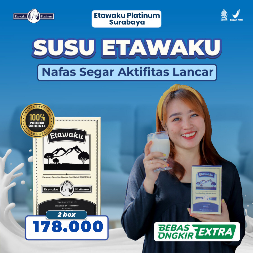 

Etawaku Platinum Susu Kambing Etawa Original 2 Box