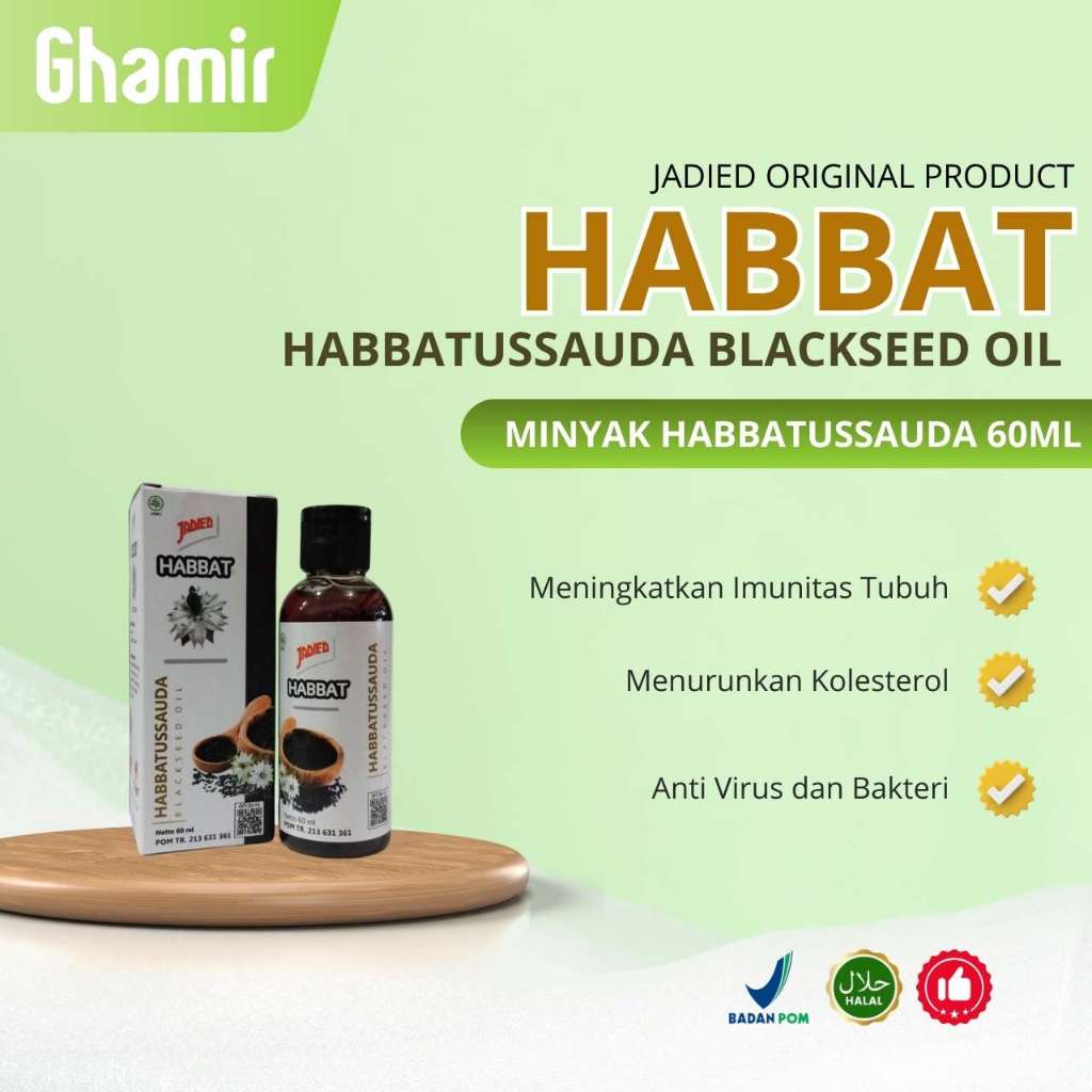 Jadied Habbat Minyak Habbatussauda 60ml Habbatussauda BlackSeed Oil