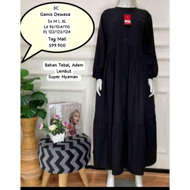 Gamis Wanita Dewasa Original Brand Three Coins(3C)