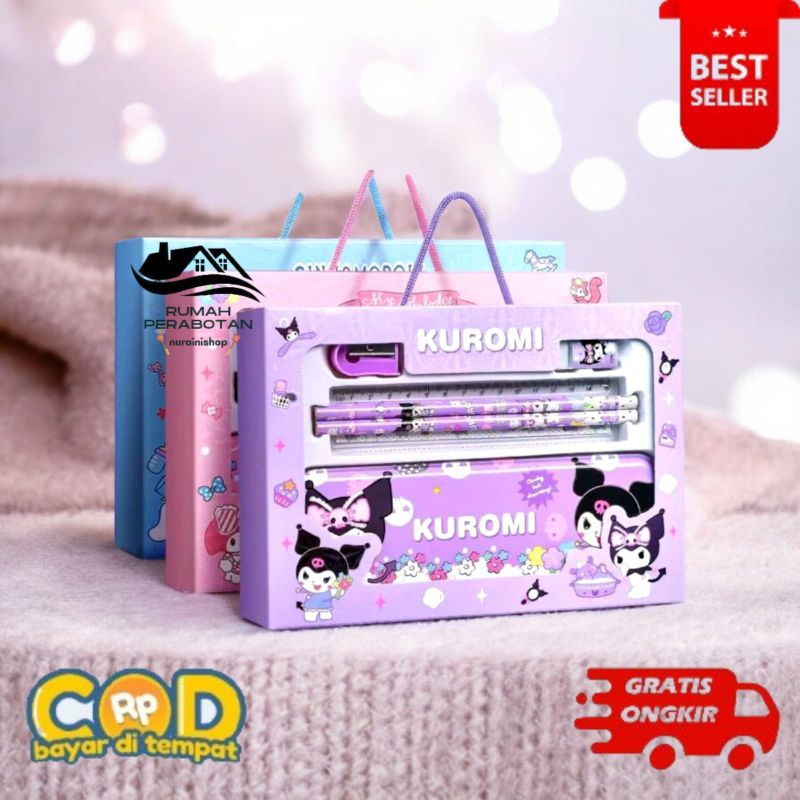 

[RP] set alat tulis anak | kotak pensil anak set 7 in 1 stationery untuk hadiah anak sekolah