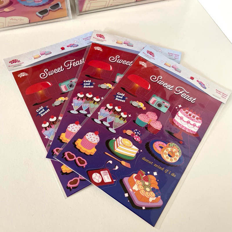 

Sticker Sheet / Sticker Pack - Sweet Feast Vol. 2 - 16pcs Stickers/Stiker