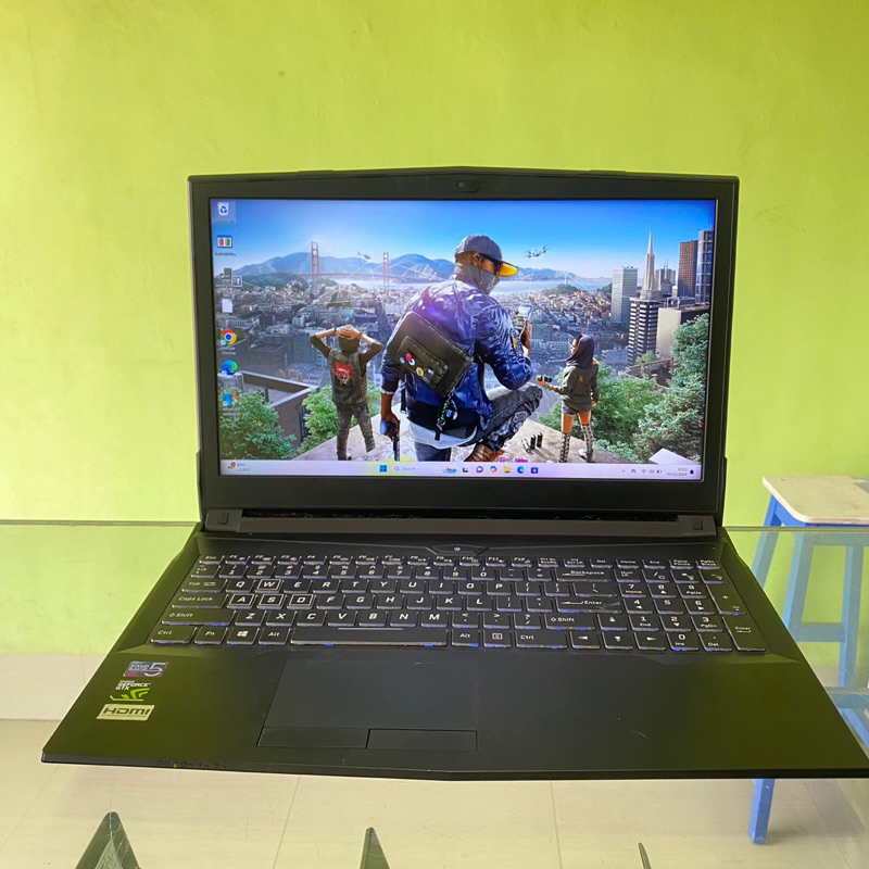 Aftershock N850EK Laptop Gaming Core i7 Gen 8th SSD 256Gb + HDD 1TB Nvidia Geforce GTX 1050 Ti