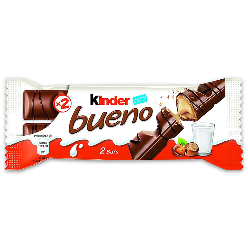 

Kinder Bueno Cokelat Susu Hazelnut 43 g