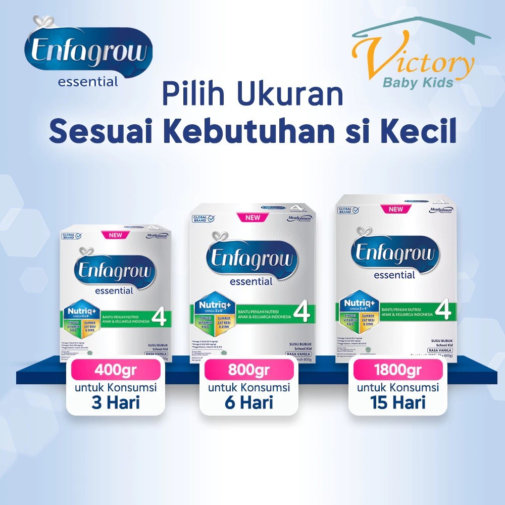 Enfagrow Essential 4 Vanila Susu Formula Anak 3 - 12 Tahun