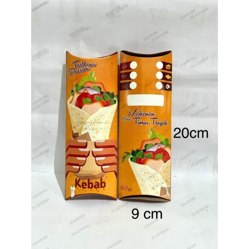 

Paper bag Kebab spesial selerek tengah/paperbag kantong makanan untuk kebab/paper bag kebab/kantong kebab/bungkus makanan khusus kebab/