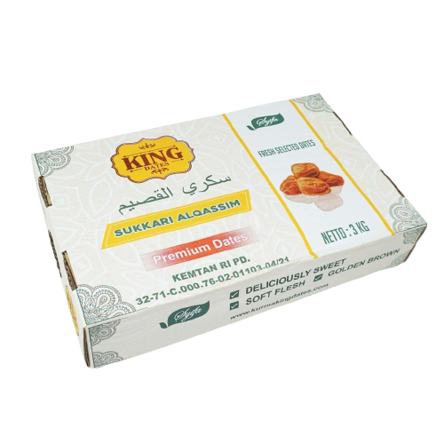 

Kurma Sukkary Kemasan Box Ukuran 3Kg Premium Saudi-Kurma Sukkary Premium