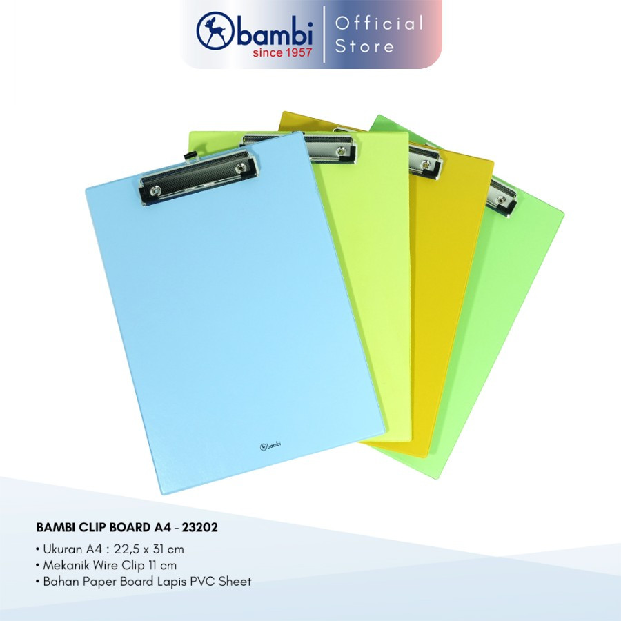 

Bambi Papan Jalan / Papan Ujian / Clipboard A4 – 23202
