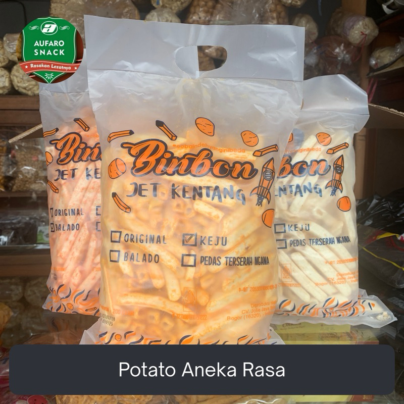 

KERUPUK POTATO BINBON JET KENTANG ANEKA RASA KANTONG BAL