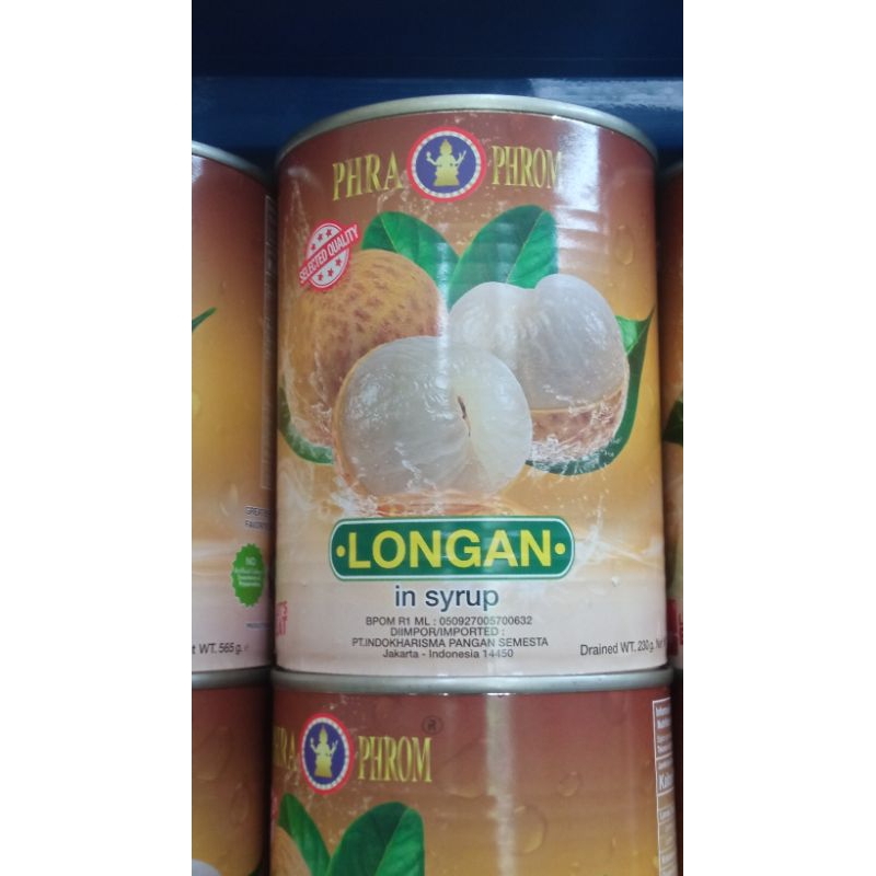 

LONGAN IN SYRUP/ BUAH KELENGKENG KALENG PHRA PHROM 565 g