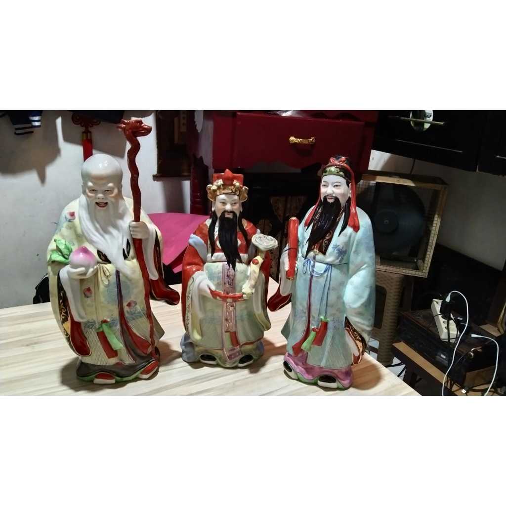 Patung Keramik Folosu Set Kuno Jadul Antik