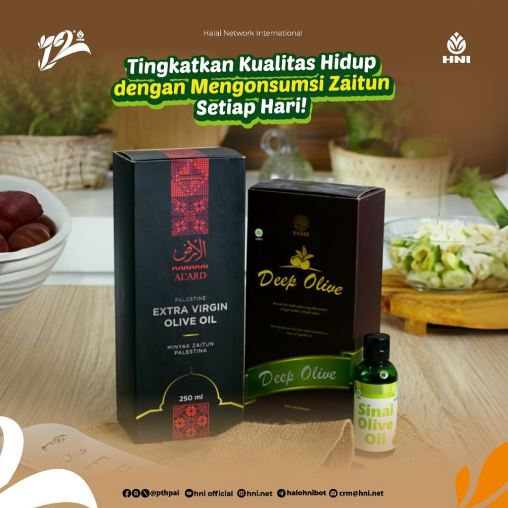 

ZAITUN OLIVE OIL - DEEP OLIVE OIL - AL ARD OLIVE OIL - ZAITUN SOFTGEL - HNI HPAI