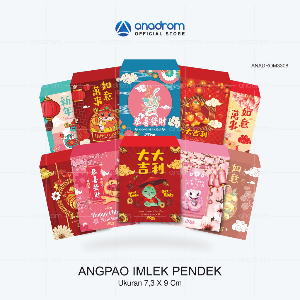 

Angpao Imlek Kecil I Amplop Imlek CNY I Amplop Imlek Shio Ular | Angpao Imlek 2025 | Angpao isi 14 Pcs | Anadrom 3308