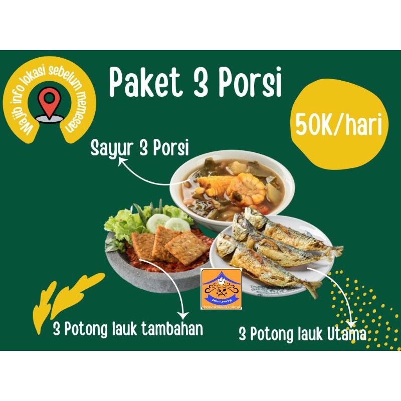 

Catering Mingguan 3Porsi(5hari)