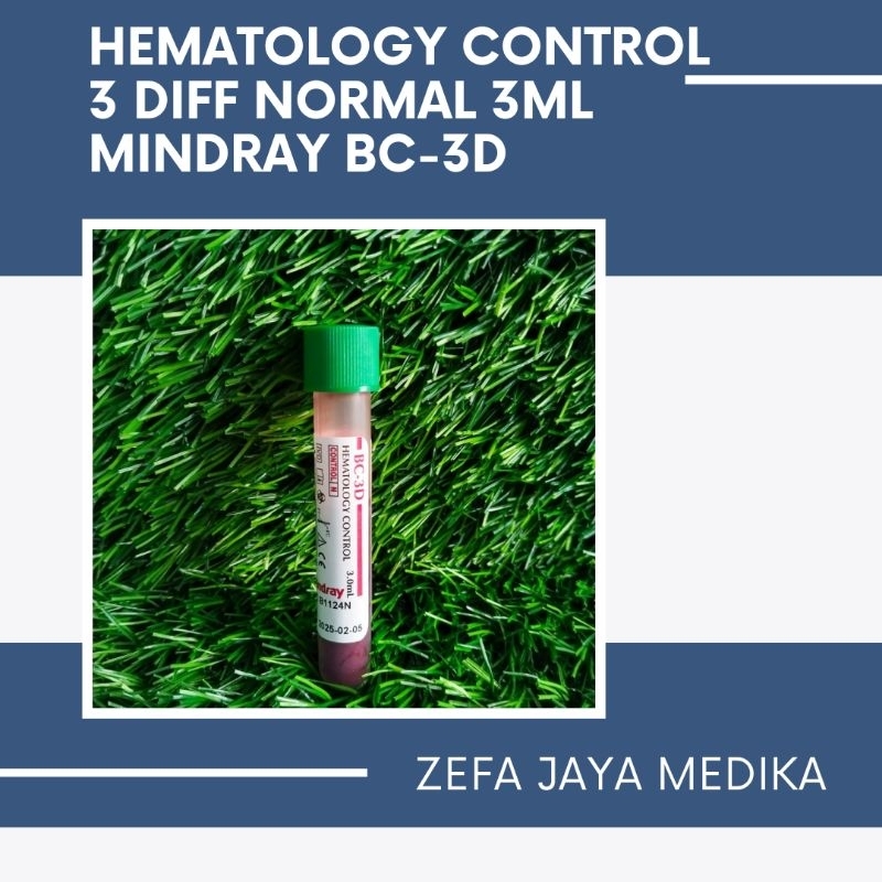 HEMATOLOGY CONTROL 3 DIFF NORMAL 3ML MINDRAY BC-3D / KONTROL HEMATOLOGI 3 DIFF NORMAL