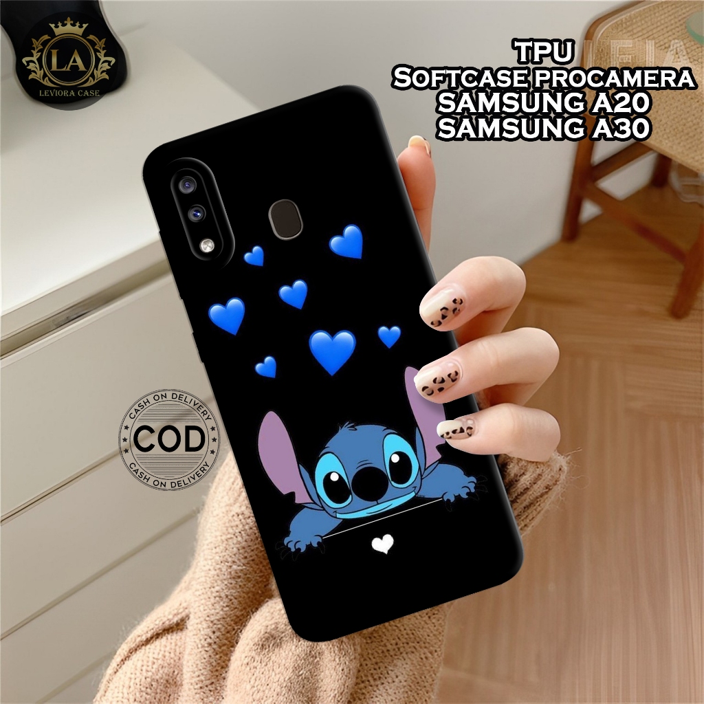 Case Samsung A20 / A30 Terbaru  - Fashion Case Stitch - Softcase Samsung A20 / A30 - Case Pro Camera