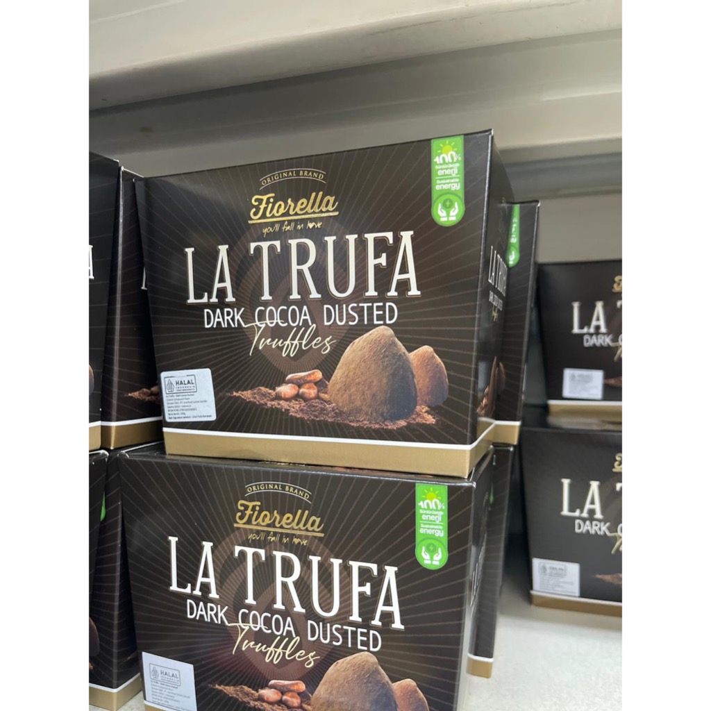 

[TERMURAH] Cokelat Turki, Fiorella La Truffa / Cemilan Cokelat 200gr - Cocoa Dusted / Dark Cocoa, Cokelat Impor