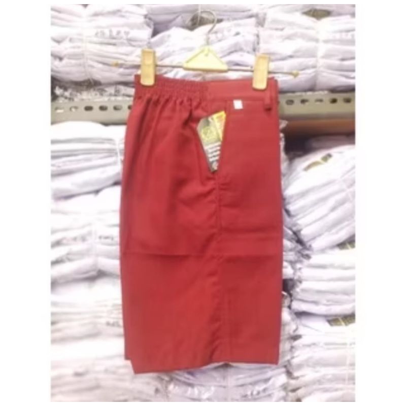 Celana SD Pendek / Celana SD Merah Pendek / Celana Merah SD Pendek