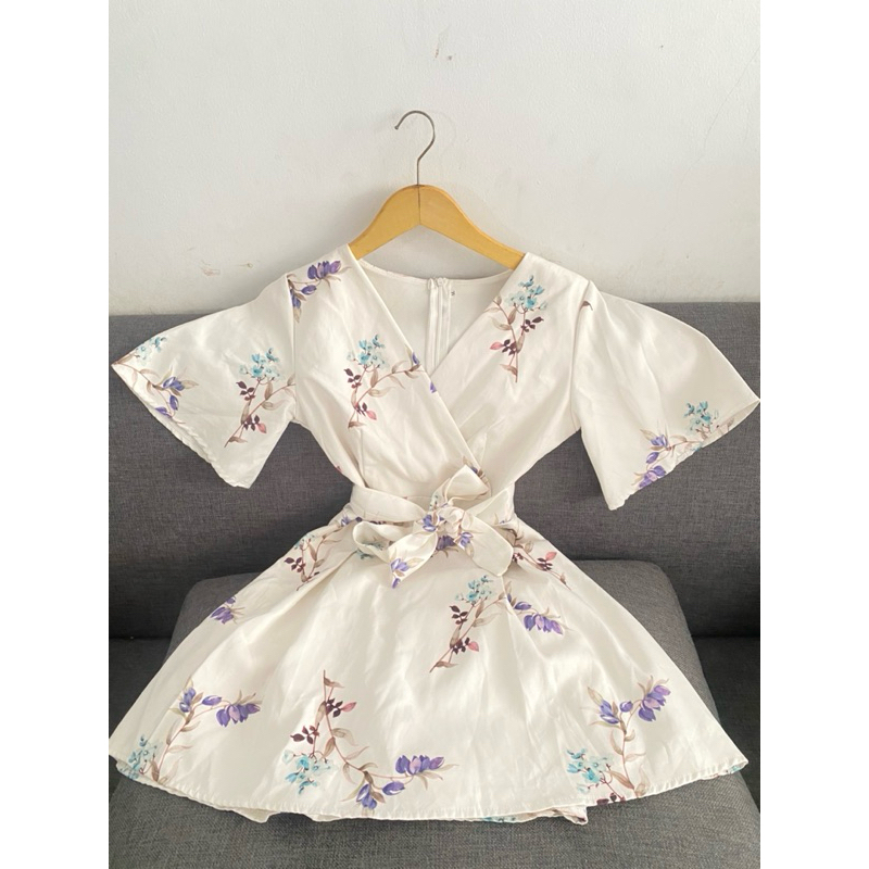 DRESS MINI FLORAL KOREAN STYLE