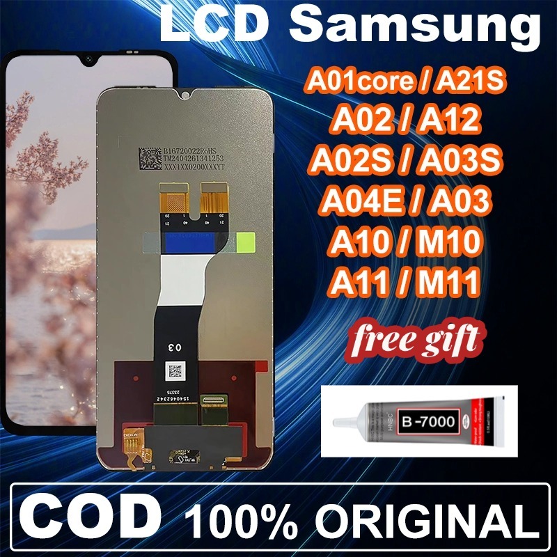 【ORIGINAL】LCD Samsung A01core  A21s  A02 A012  A02S  A03S  A04E A03  A11 M11 A10 M10 Original Fullse