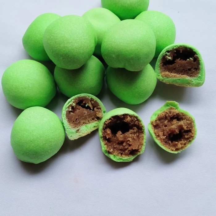 

KUE MINO PANDAN COKLAT HOME MADE ENAK HALAL / KEMASAN SACHET 100 GRAM