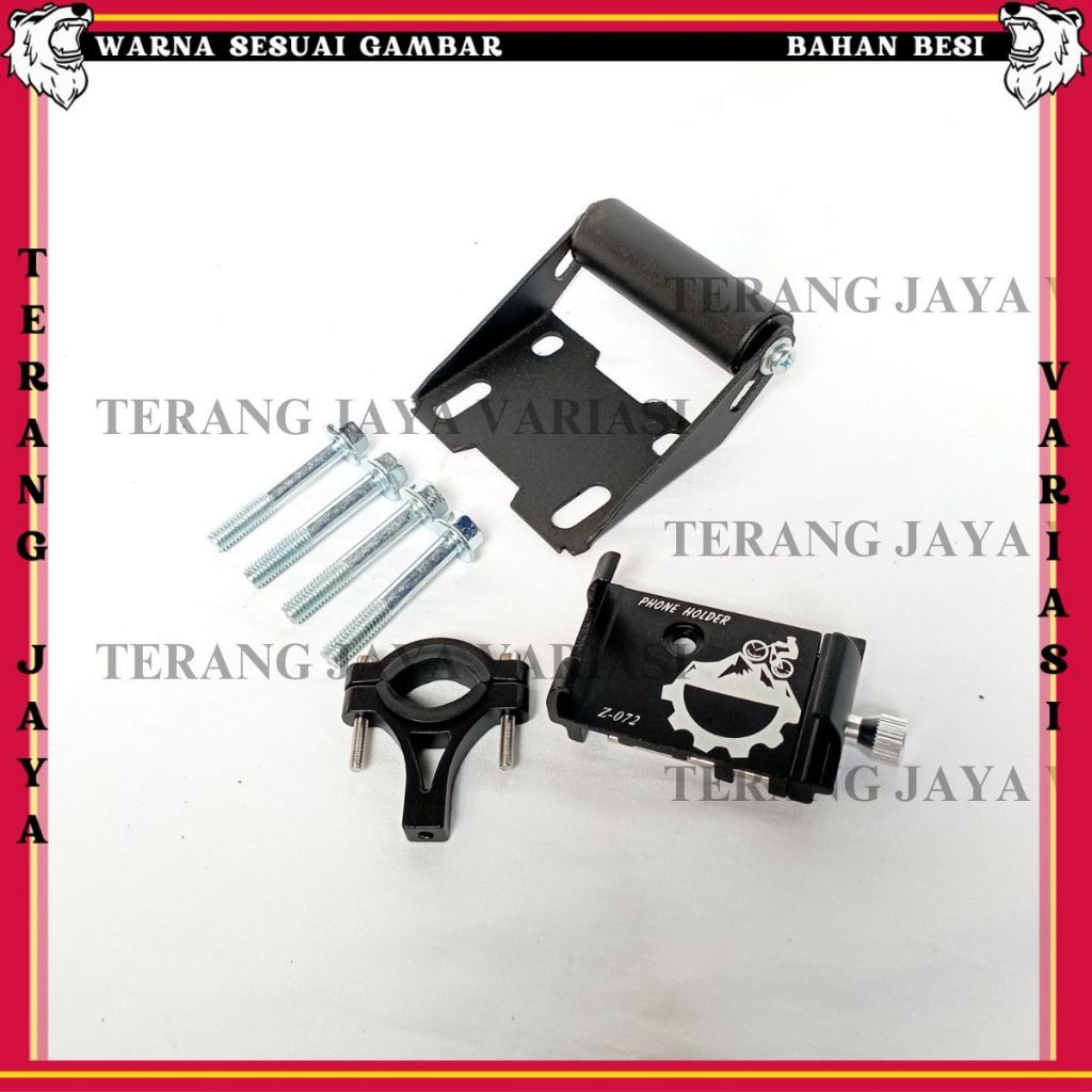 PAKET HOLDER GPS HP PCX 150 160 PHONE HOLDER ALUMUNIUM STANG MOTOR BRAKET BRACKET BREKET HOLDER HAND