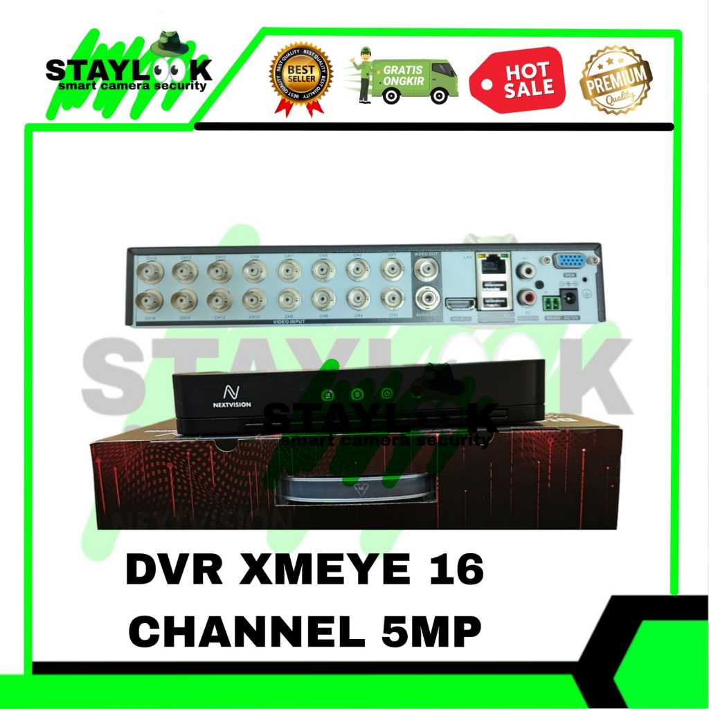 DVR 16 Channel Xmeye Full HD / DVR 16CH Xmeye 2560P 5MP 6 IN 1 TERMURAH DAN BERKUALITAS