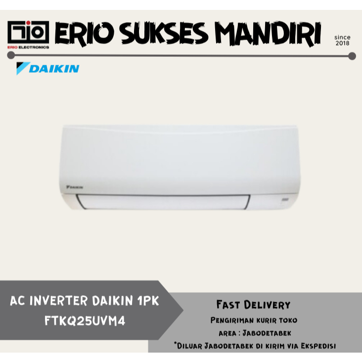 DAIKIN FTKQ25UVM4 / FTKQ25 AC FLASH Inverter 1PK Thailand STKQ25