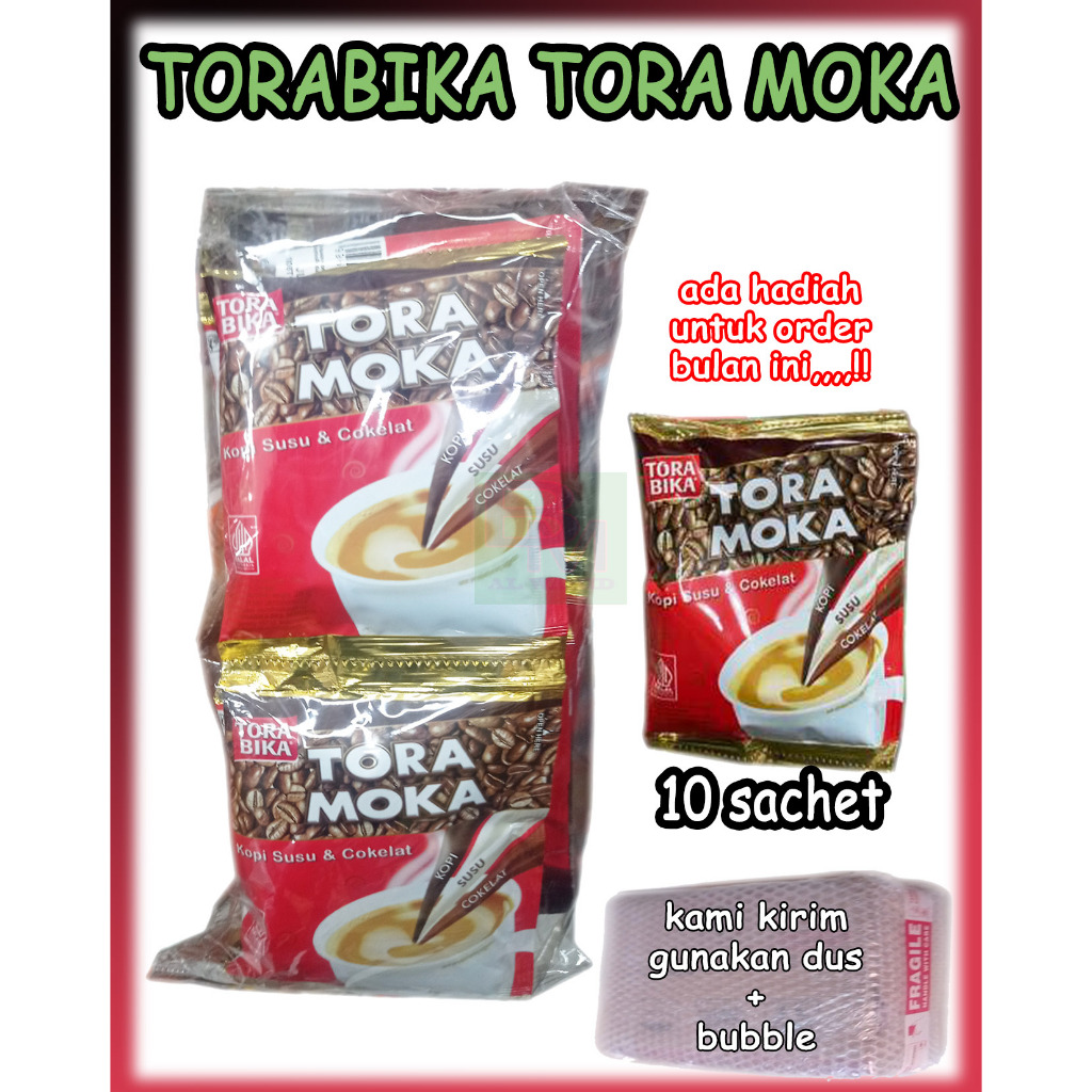 

Kopi Torabika Tora Moka 1 Renceng isi 10 sachet