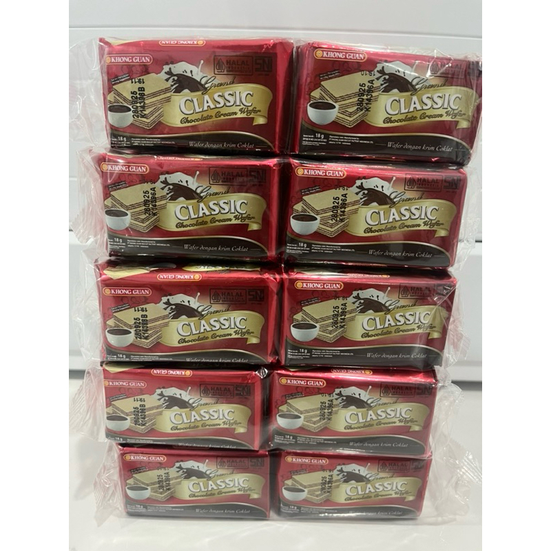 

KHONG GUAN WAFER CLASSIC ISI 10 Pcs /Pack @18gr