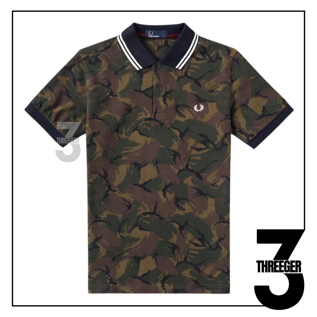Fred Perry Camouflage Pique Polo Original / Polo Fred Perry Original