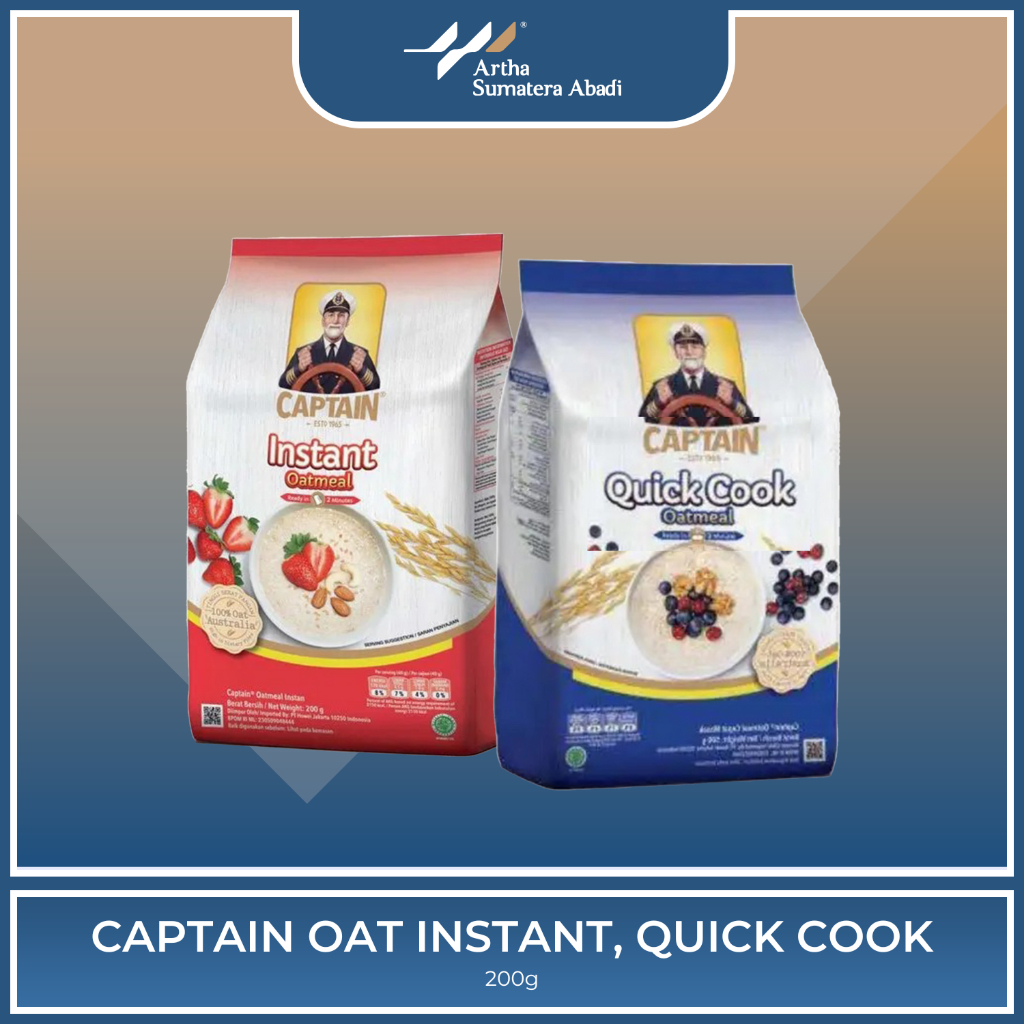 

CAPTAIN OATS 200 gram | Variant Instant & Quick Cook