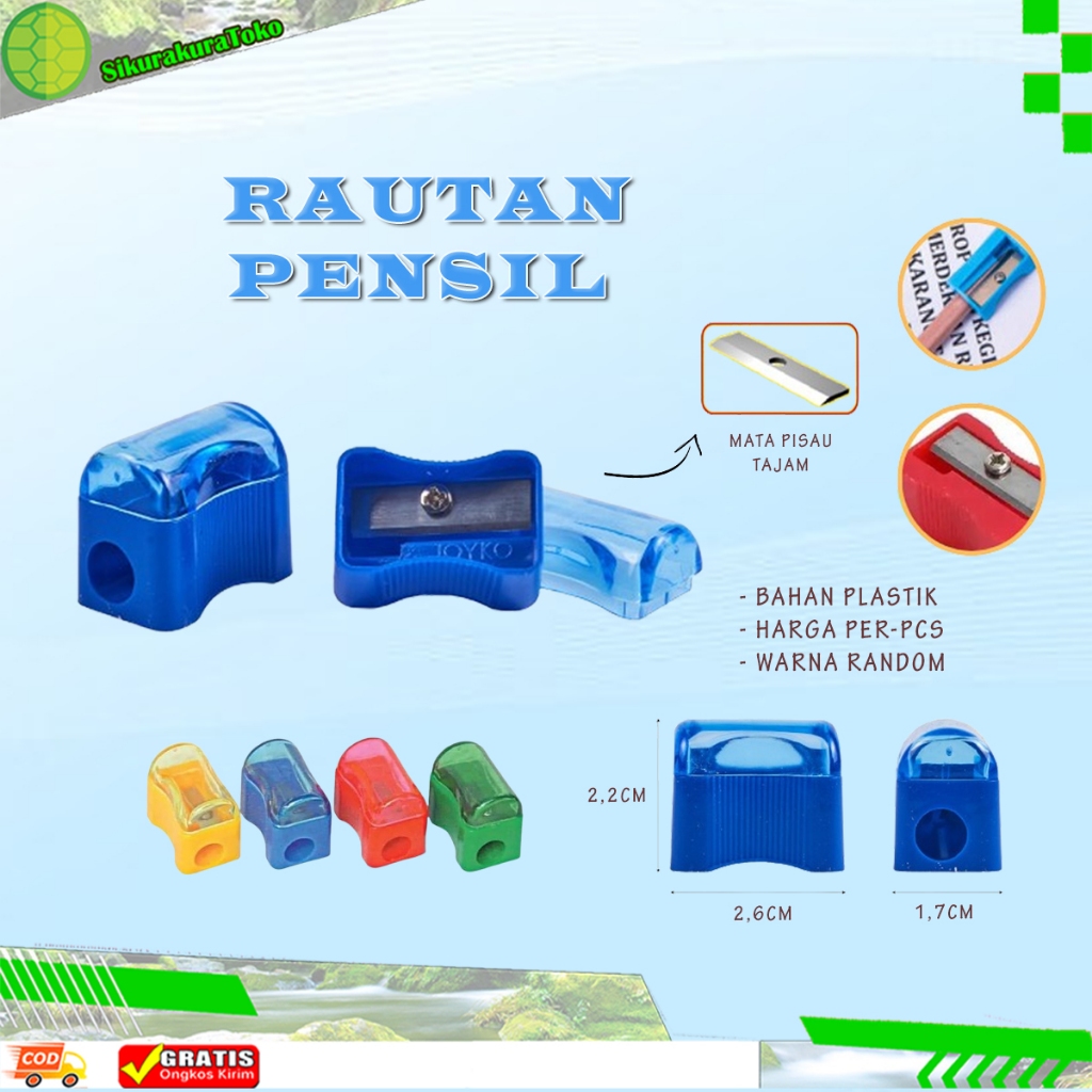 

(SKR) Joyko Sharpener Rautan Pencil SP-362 Orotan Pensil Roti