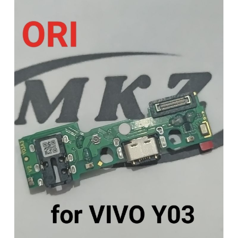 CONNECTOR CHARGER VIVO Y03 Y18 (2024) Y18 4G Y18i Y28S 5G ORI PAPAN KONEKTOR CAS PCB BOARD VIVO Y03 