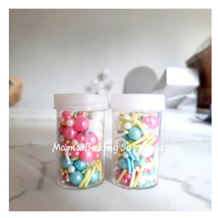 

Edible Sprinkle MIX COLOR Topping Hiasan Dekorasi Kue Cake Decor -+20g