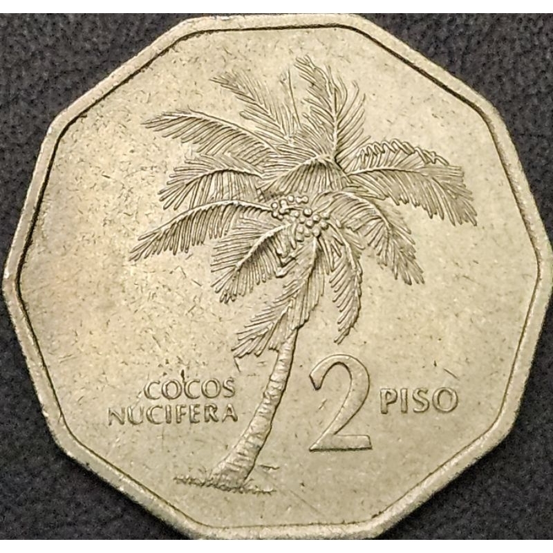 Koin Asing Negara Filipina Philipina 2 Peso Tahun 1989 Kondisi Semi Luster Bagus Dijamin Original 10