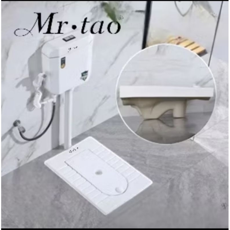 Set toilet closet jongkok flush MR tao 506