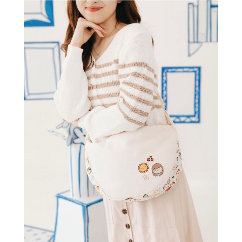 

NEW SallyandPiper Crayon Moon Bag Large
