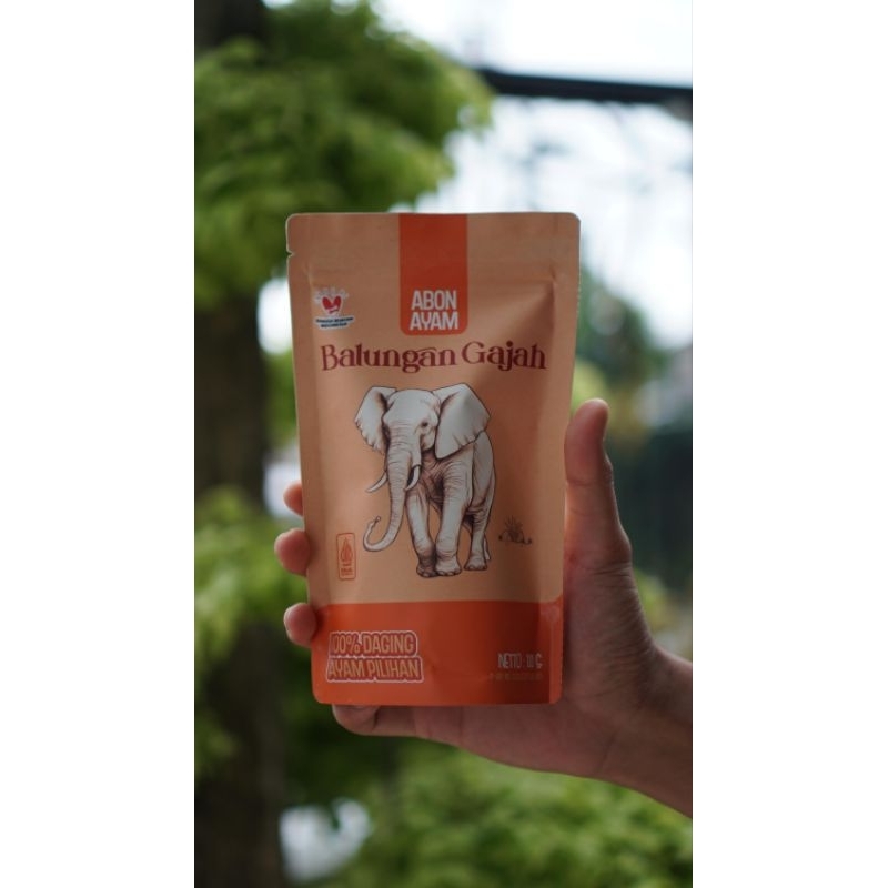 

abon BALUNGAN GAJAH mix abon ayam dan abon sapi kemasan per pack 100 gr