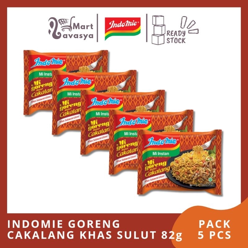 

INDOMIE GORENG CAKALANG KHAS SULUT 82g - 1 PACK ISI 5 PCS - KOTA BANDUNG - LAVASYA MART