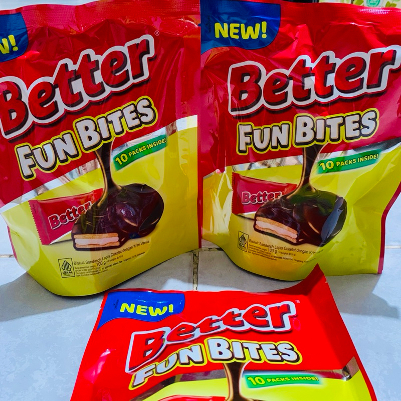 

better fun bites isi 10 pcs better mini pack biskuit better mini pouch 100gr