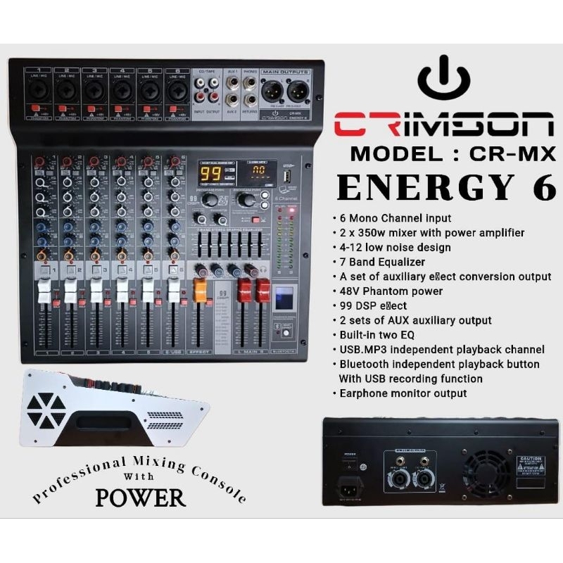 Power Mixer Crimson CR-MX Energy 6