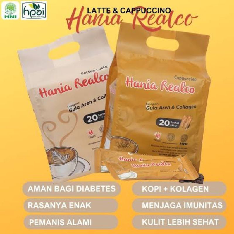 

Hania Realco Cappucino Hania Realco Cafe Latte HNI BPOM